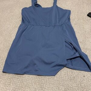 Blue Sleeveless Active Dress